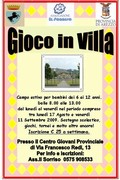 locandina Gioco in villa
